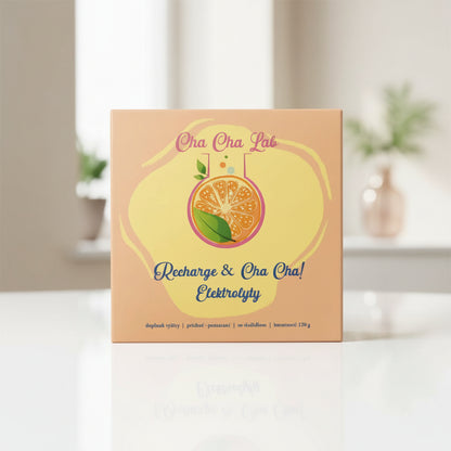 ChaChaLab - Elektrolyty pomaranč (120 g) – iontový nápoj v prášku (30 x 4 g)